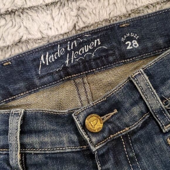 M.I.H. medium wash low rise slim leg jeans size 28 - Picture 3 of 9
